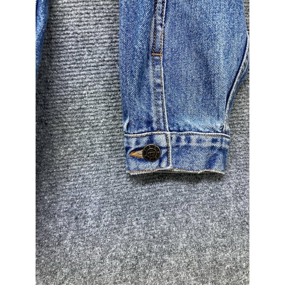 Talbots Denim Jacket Girls Size Large Blue Long Sleeve Button Up - Picture 6 of 9